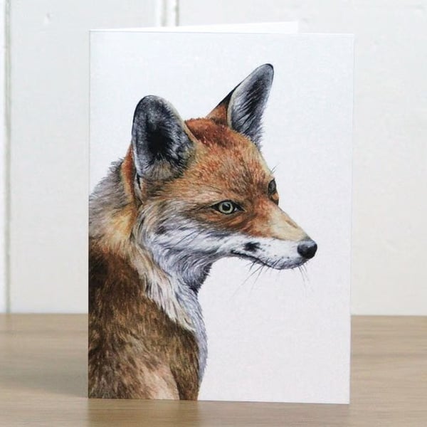 Greetings card - Red Fox - 4 x 5.75 inches (10.5 x 14.8cm)