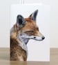 Greetings card - Red Fox - 4 x 5.75 inches (10.5 x 14.8cm) - Image 1