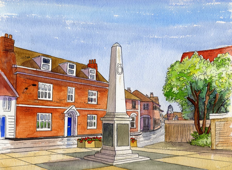 The War Memorial on the Quay Cards or Prints No.19