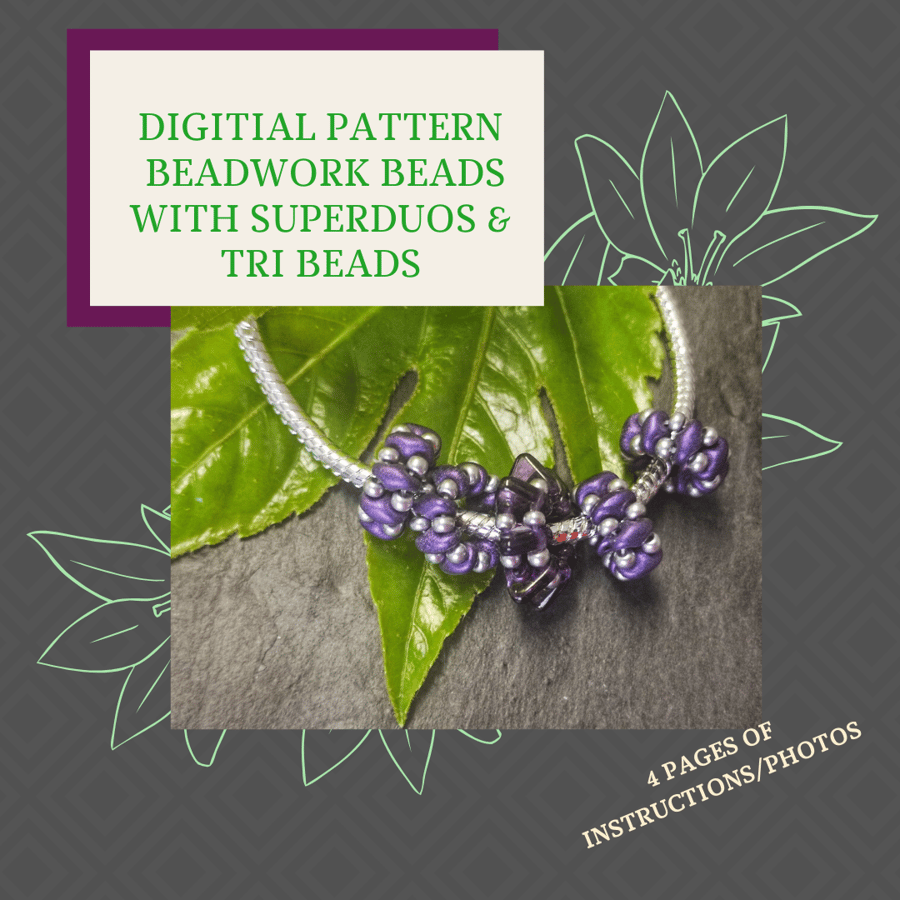 PDF DIGITAL PATTERN - INSTRUCTIONS FOR MAKING BEADWORK BEADS