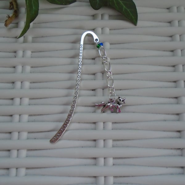 Silver Plated Fox Bookmark 