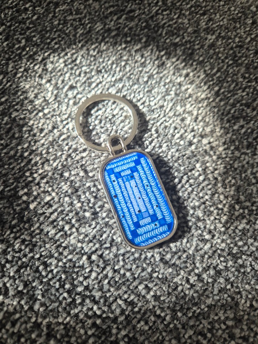 Zentangle Abstract Pattern Art Keyring