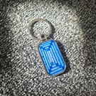 Zentangle Abstract Pattern Art Keyring