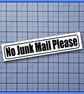 No Junk Mail Please vinyl letterbox sticker, decal - Image 7