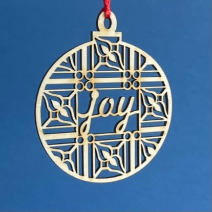 'Joy' bauble (small)