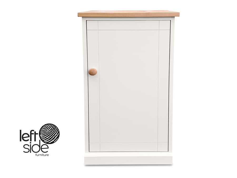 Narrow Side Table, Small Shoe Cupboard Shelving Unit, Bathroom storage Cabinet