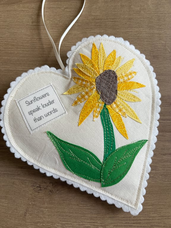 Sunflower Hanging Heart