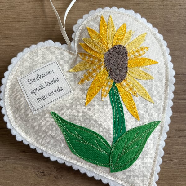 Sunflower Hanging Heart