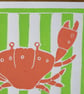 Seaside Stripes Crab Card - Image 2