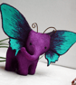 PRE-ORDER - 2-3 weeks! Purple Elephant Butterfly Sculpture - Image 3