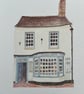 Little shopfront small original gouache painting  - Image 1