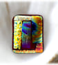 Patchwork  Brooch 103 Dichroic Fused Glass Handmade  - Image 1
