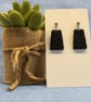 Matt Leaf Imprint Earrings - Image 5