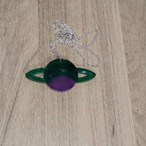 Planet necklace handmade unique gift 