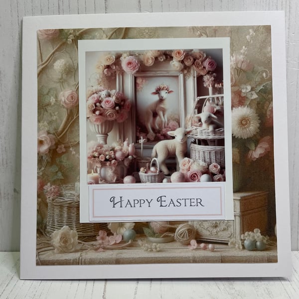 SOLD Easter Card Lamb PB9