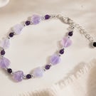 Handmade Lavender Amethyst Bracelet