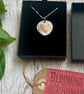 Handmade Sterling Silver 925 & Copper Heart Pendant Necklace - Unique Jewellery - Image 2