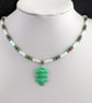 Fimo Christmas tree necklace - 1002675 - Image 2
