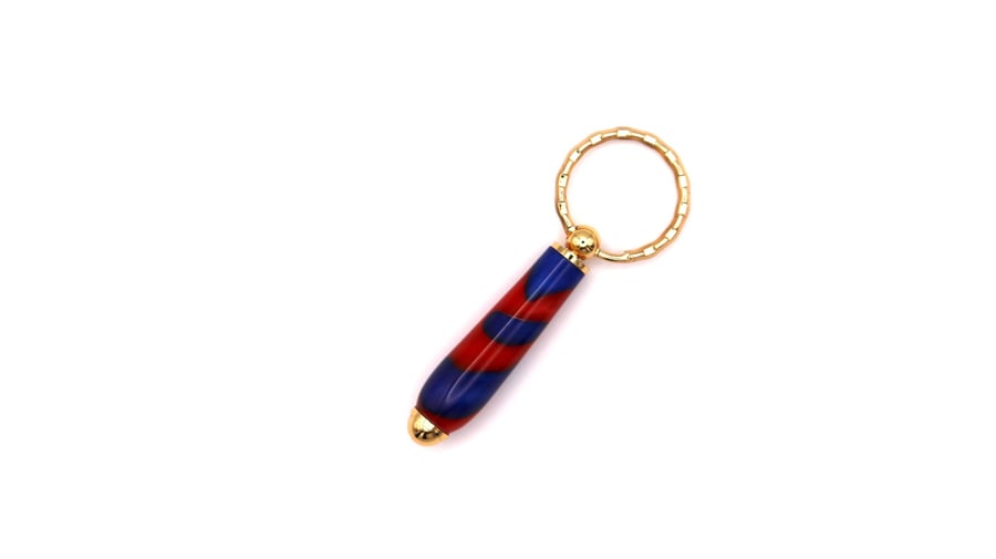 Keyring - Blue Red Acrylic