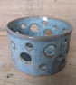 Holes tealight holder - flowy green - Image 2