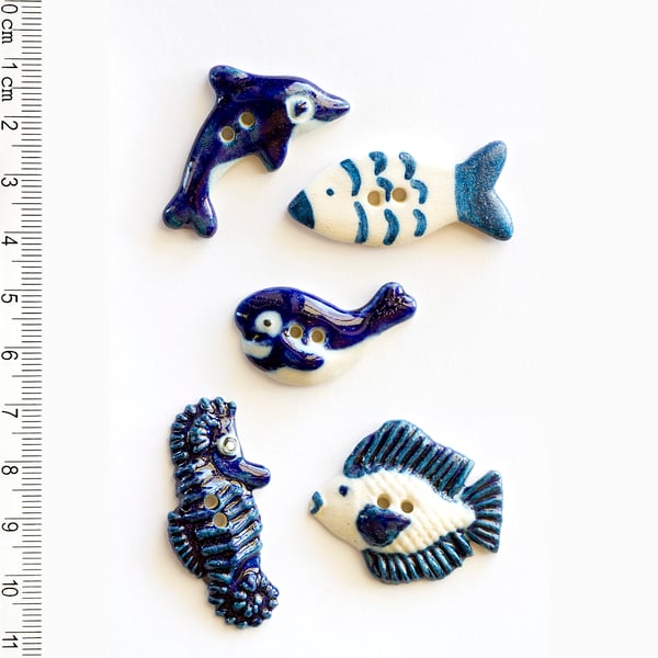 L67 Sea Life Buttons