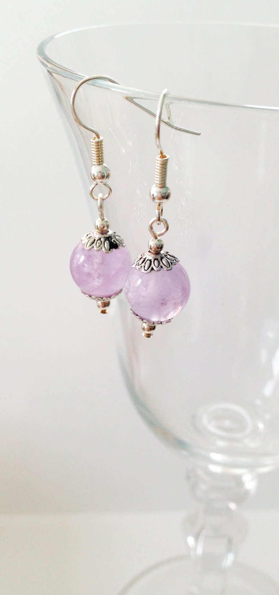 Lavender Amethyst Earrings