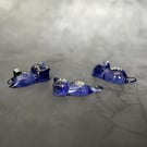 Cosmic Resin Cat Holder - Kitty Tool Rest for Desk, Chopsticks, Makeup & Crafts