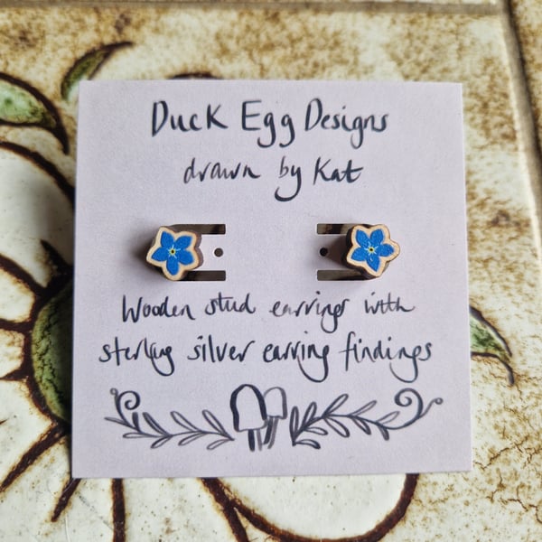 Forget-me-not Stud Earrings