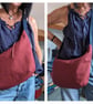 Dumpling Cross Body or Shoulder Bag, Sling Bag, Champagne Gold Chenille.  - Image 10
