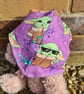 Reversable Bike Helmet Hat Adult S Teen - Roller Skates & Baby Yoda - Image 3