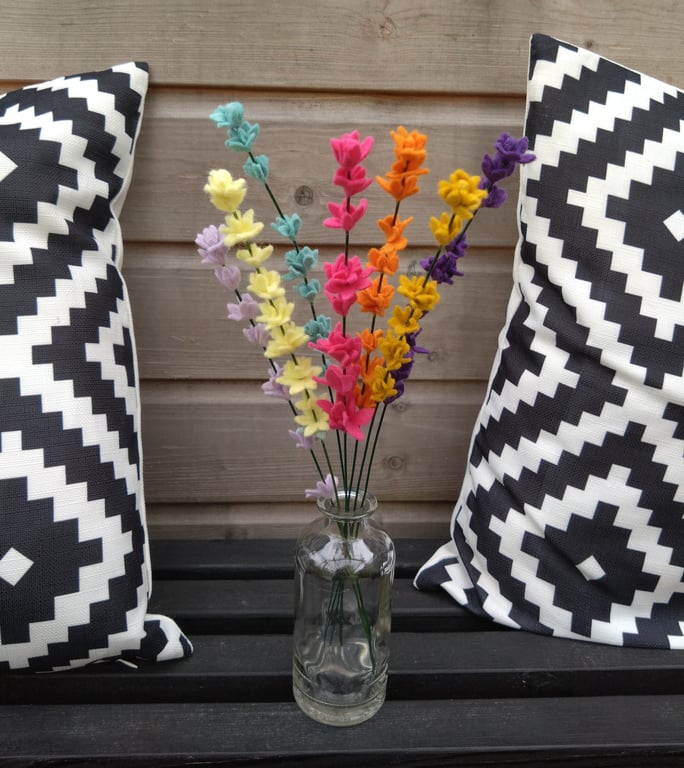 Felt lavender sprigs