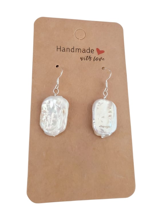 Baroque freshwater pearl earrings 925 stamoef