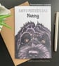Black Cockapoo Card. Birthday, Personalised or blank Cockerpoo dog card. - Image 5