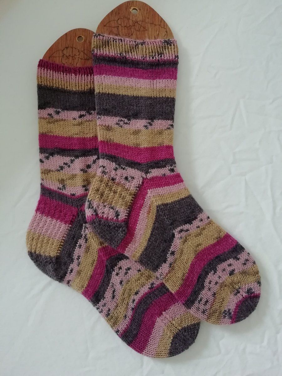 Socks, Hand knitted, adult SMALL, size 4-5