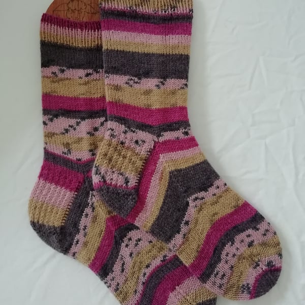 Socks, Hand knitted, adult SMALL, size 4-5