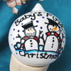 Baby's First Christmas Bauble Decoration Hand Painted for Yule