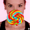 Multicoloured Swirly lolly earrings (Studs or clip ons)