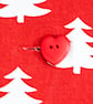 Xmas Trees Cushion Cover 18" inch Christmas theme red white Scandinavian     - Image 3