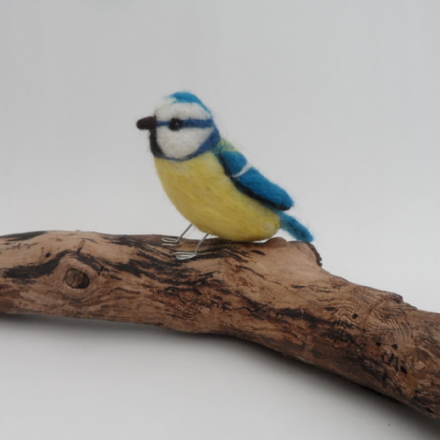 Needle Felted Blue Tit