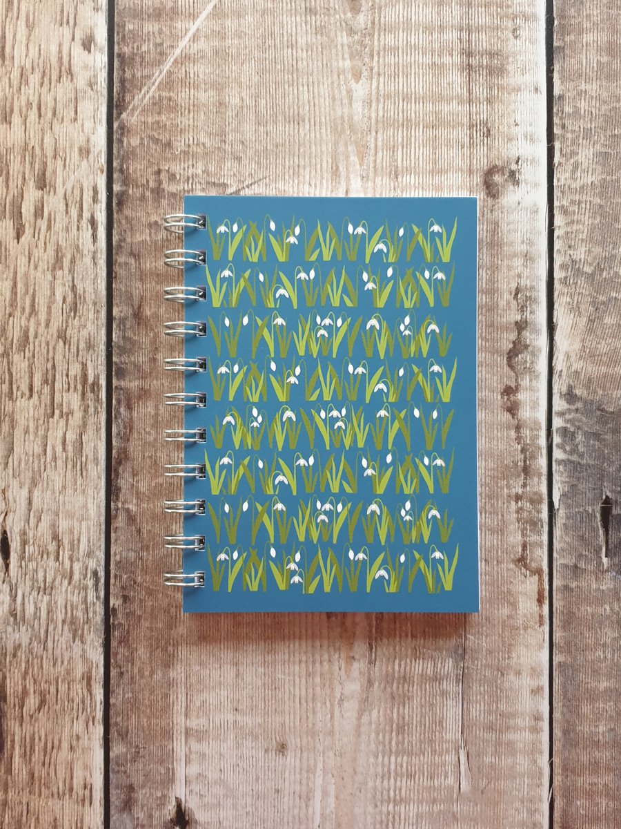 Snowdrops A6 Notebook