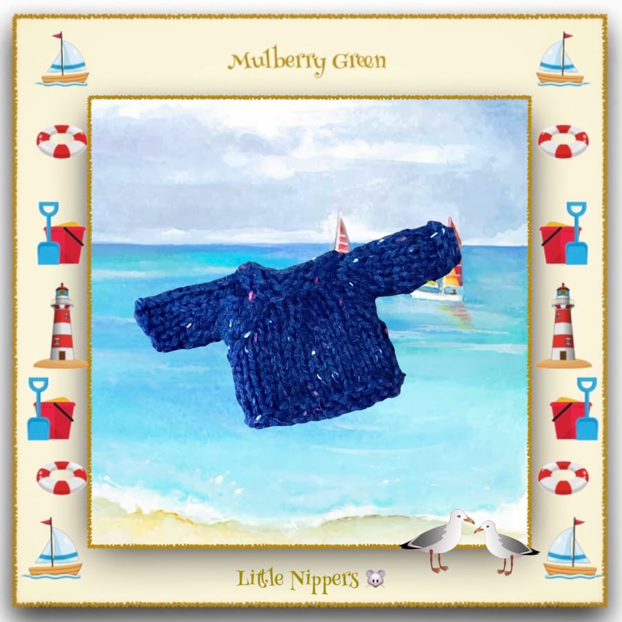 Little Nipper Blue Tweed Jumper