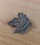 Sterling Silver Zebra Head Necklace (SKU201025) - Image 10