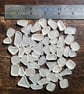 Tumbled Frosted Glass - Mixed Sizes - Various Amounts - Clear Sea Glass - Image 3
