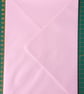 C5 A5 Pastel Pink Envelopes For Cardmaking Diamond Flap 120gsm Pack Of 6