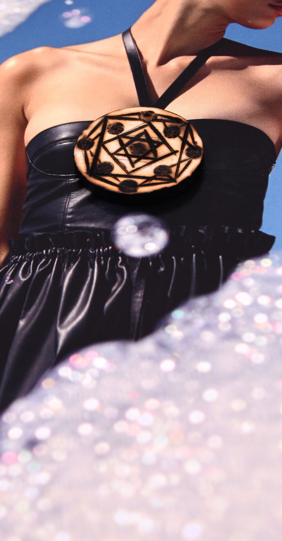 Sacred geometry pendants, wooden pendant, mystical jewellery