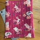 Animal Heads Quilted Fabric I-Pad Sleeve
