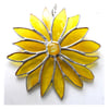 Yellow Flower Stained Glass Suncatcher Handmade 002 Sunflower