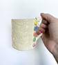 Handmade porcelain button mug. Cup. - Image 3