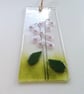 Foxglove small suncatcher, digitalis hanger, foxglove suncatcher in fused glass, - Image 1
