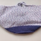 Crochet Basket Bag (The Purples) - holds so much!